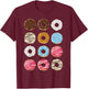 Dozen Donuts Doughnut Box Donut Halloween Costume Dress-up T-Shirt - T-Shirt | Maroon