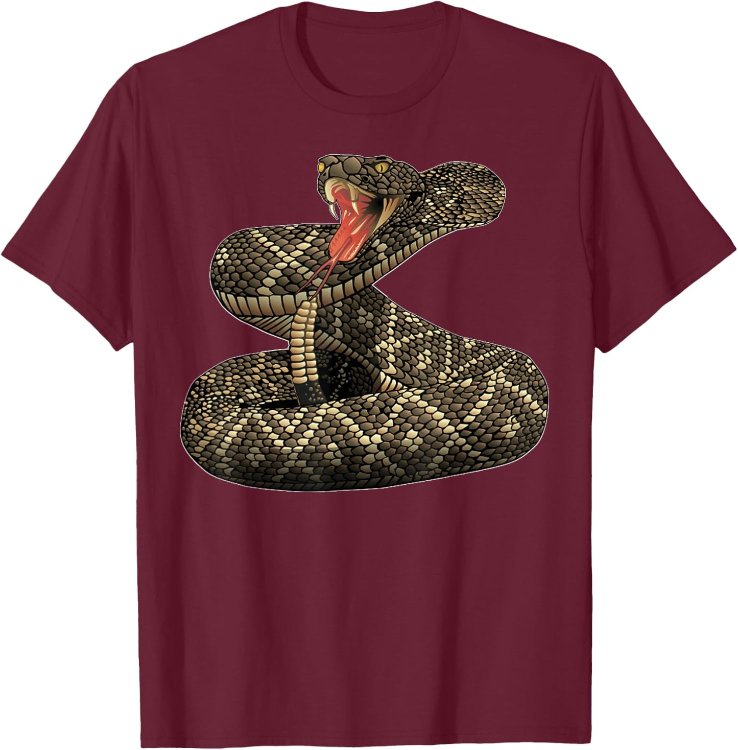 Rattlesnake T Shirt women boys girls kids T-Shirt - T-Shirt | Maroon