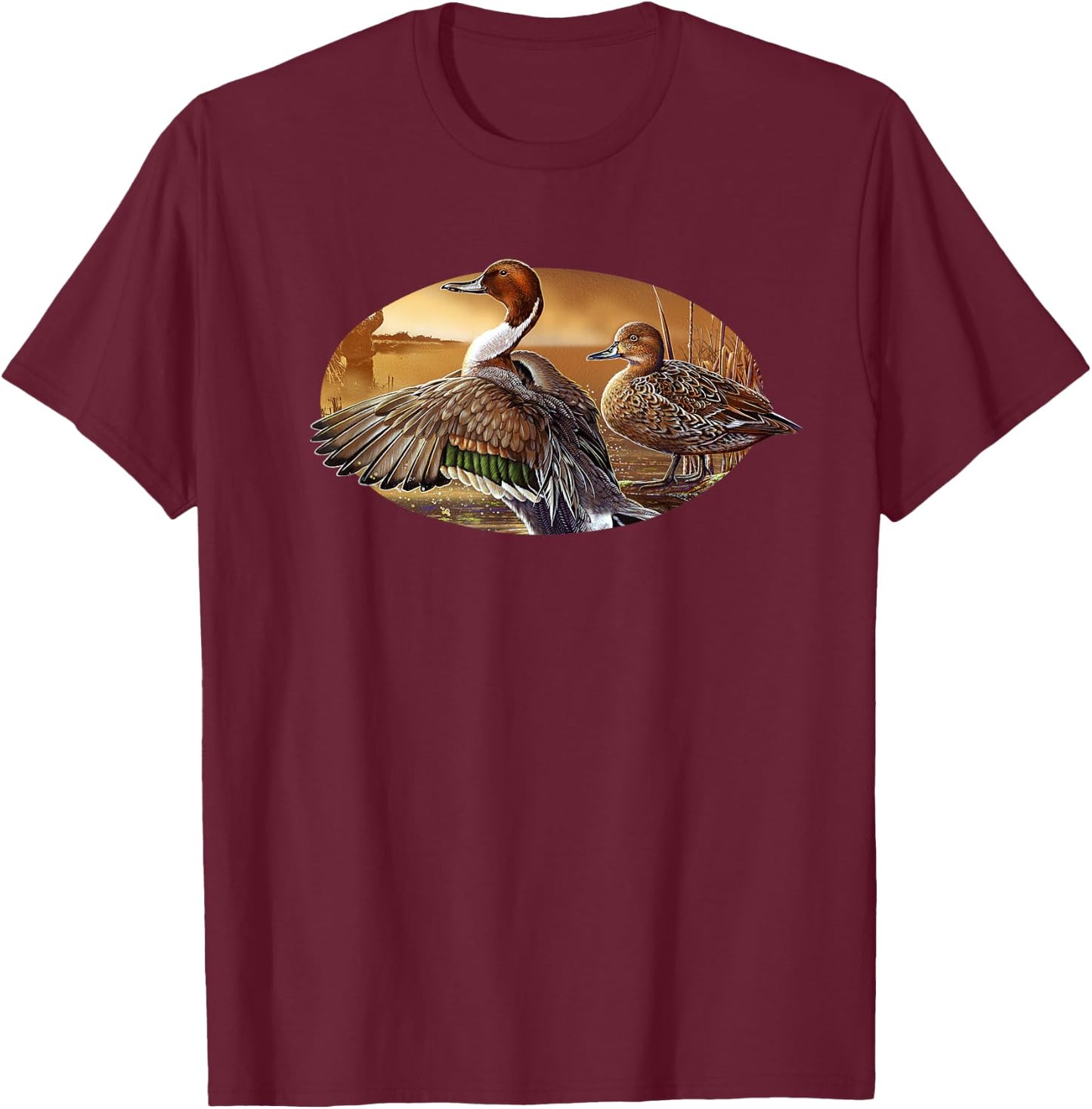 Pintail Duck shirt T-Shirt - T-Shirt | Maroon