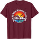 Not All Who Wander Are Lost Retro Mountains Nature Graphic T-Shirt - T-Shirt | Maroon