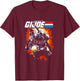 Kids G.I. Joe A Real American Hero Snake Eyes Action Poster T-Shirt - T-Shirt | Maroon