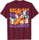 Oncology Nurse Halloween Ribbon Heme Onc RN Cancer Awareness T-Shirt - T-Shirt | Maroon