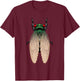 Cicada Art Women Kids Insect Entomologist Cicada T-Shirt - T-Shirt | Maroon