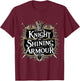 Knight In Shining Armour Renaissance Fair Faire Medieval Men T-Shirt - T-Shirt | Maroon
