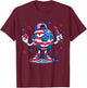 Patriotic Soccer 4th of July American Flag USA Boys Kids T-Shirt - T-Shirt | Maroon
