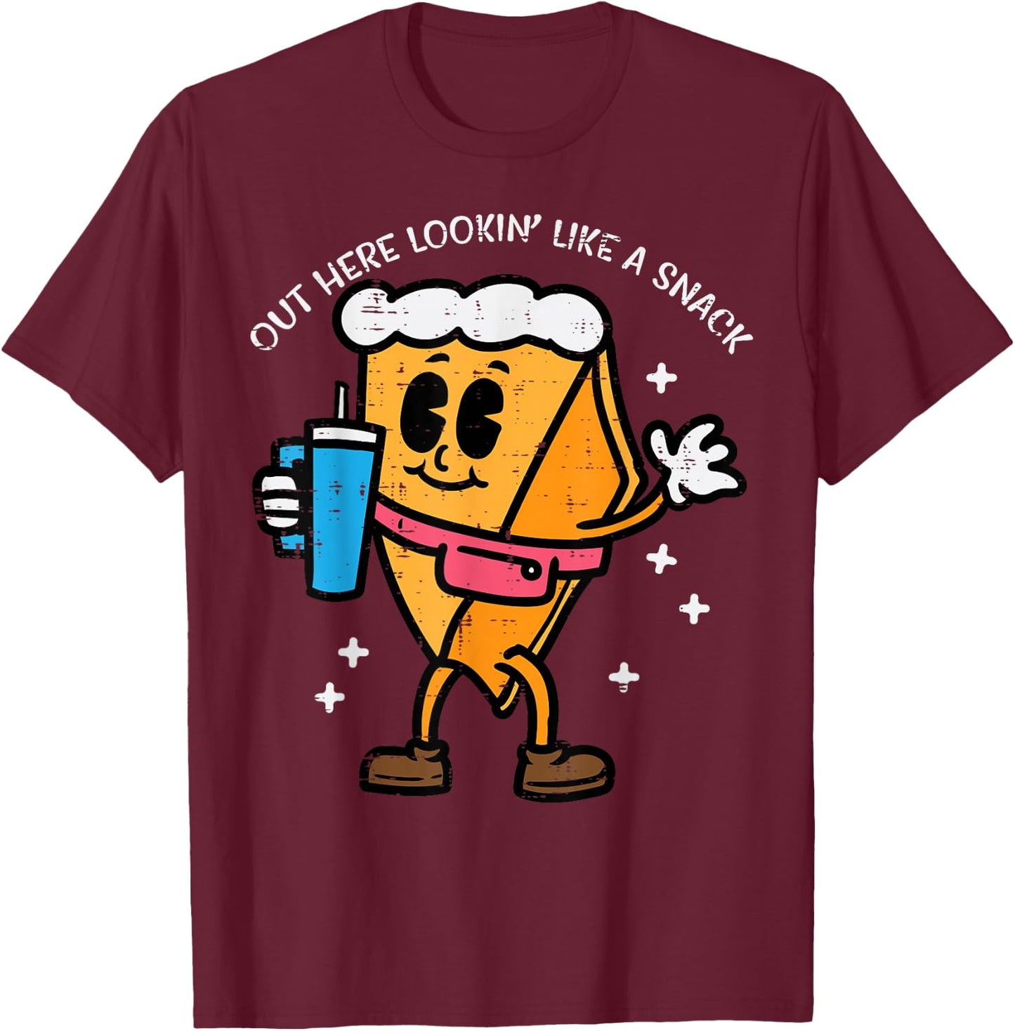 Thanksgiving Pumpkin Pie Lookin Like Snack Kids Men Women T-Shirt - T-Shirt | Maroon