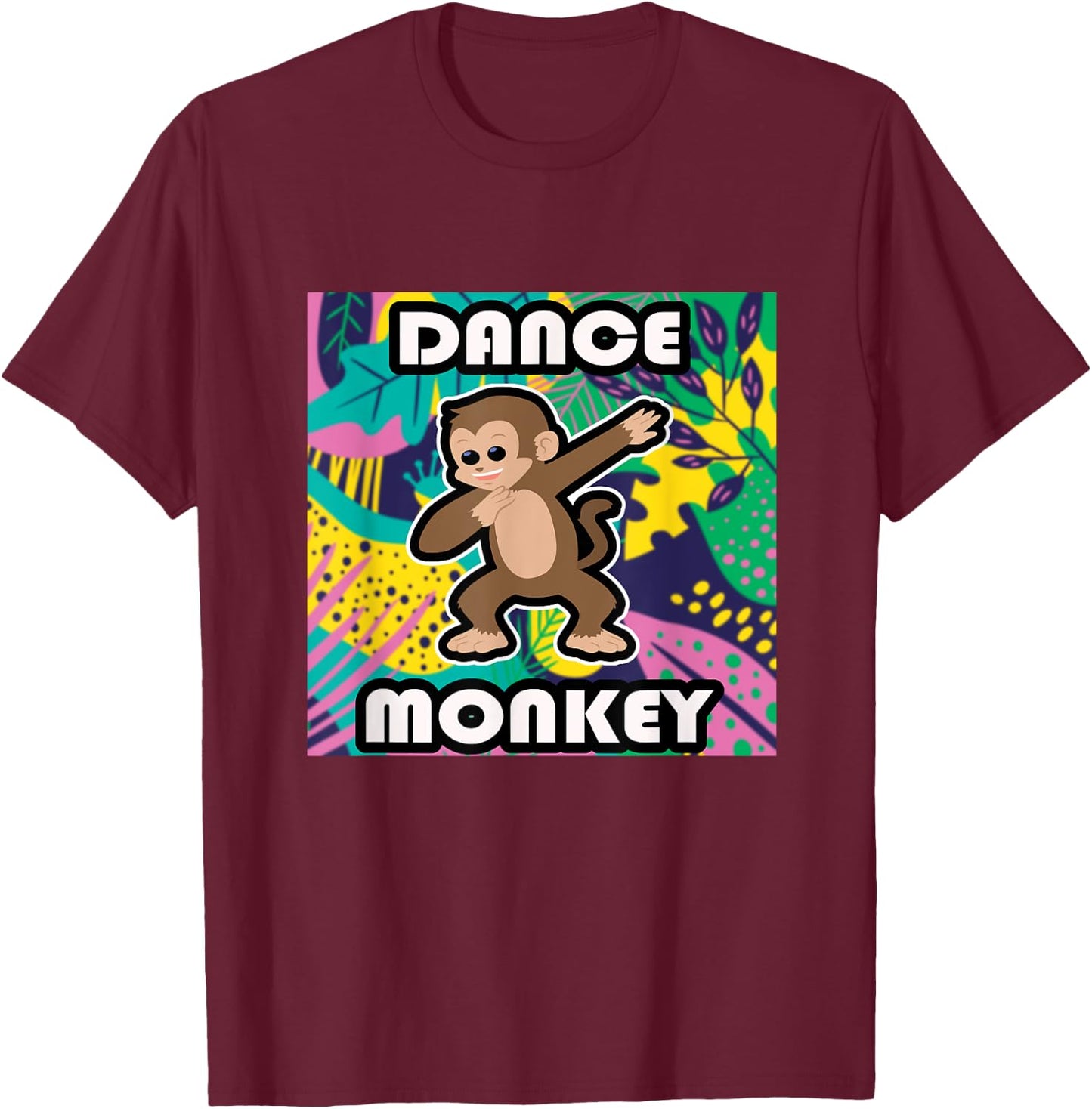 Dance Monkey Dancing Monkey T-Shirt - T-Shirt | Maroon