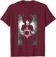 Singer Siouxsie Sioux B&W Studio Photo By Simon Fowler T-Shirt - T-Shirt | Maroon