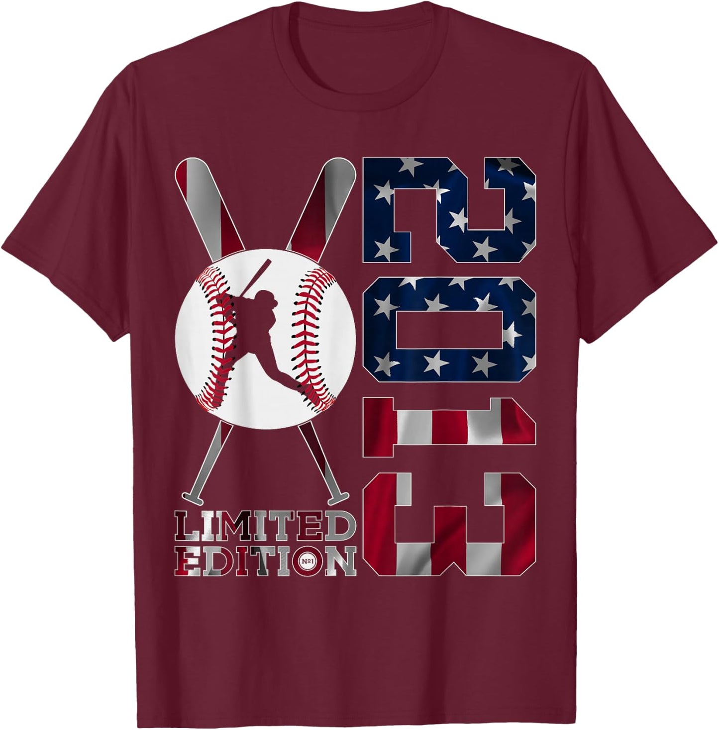 12th BIRTHDAY BASEBALL LIMITED EDITION 2013 T-Shirt - T-Shirt | Maroon
