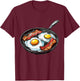 Bacon and Eggs T-Shirt - T-Shirt | Maroon