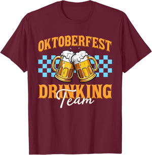 Oktoberfest Drinking Team Funny Germany Oktoberfest Party T-Shirt - T-Shirt | Maroon