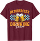 Oktoberfest Drinking Team Funny Germany Oktoberfest Party T-Shirt - T-Shirt | Maroon
