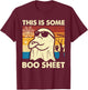 This is Some Boo Sheet Ghost Retro Funny Halloween Men Women T-Shirt - T-Shirt | Maroon