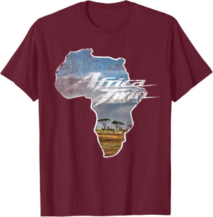 Africa Touring Twin Bike Off-Road & Cross Continent T-Shirt - T-Shirt | Maroon
