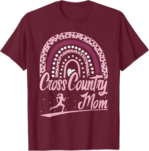 Cross Country Mom Running and Trail Running Women T-Shirt - T-Shirt | Maroon