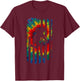 Tie Dye American Stunt Scooter Kick Trick Competition Shirt T-Shirt - T-Shirt | Maroon