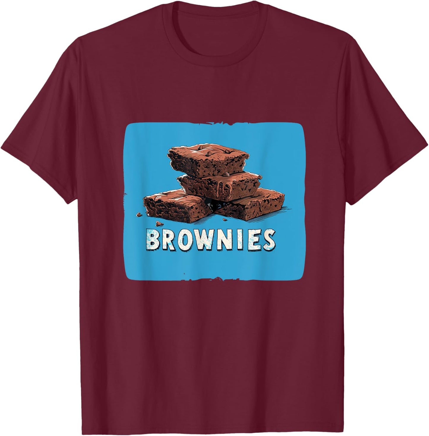 Awesome Brownies Costume for Chocolate Lovers T-Shirt - T-Shirt | Maroon