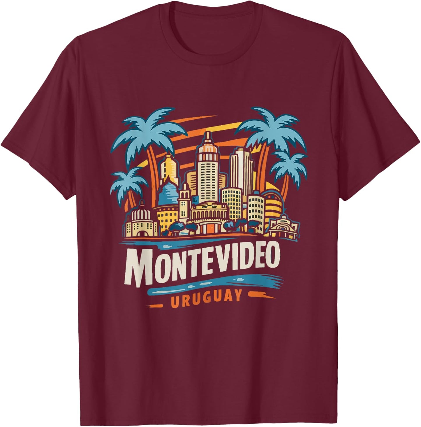 Montevideo Uruguay T-Shirt - T-Shirt | Maroon