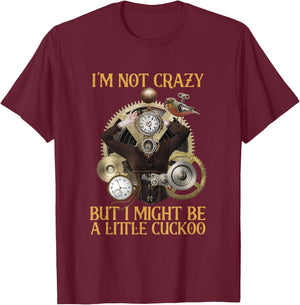 I Might Be A Little Cuckoo Animal Bird Cuckoo T-Shirt - T-Shirt | Maroon
