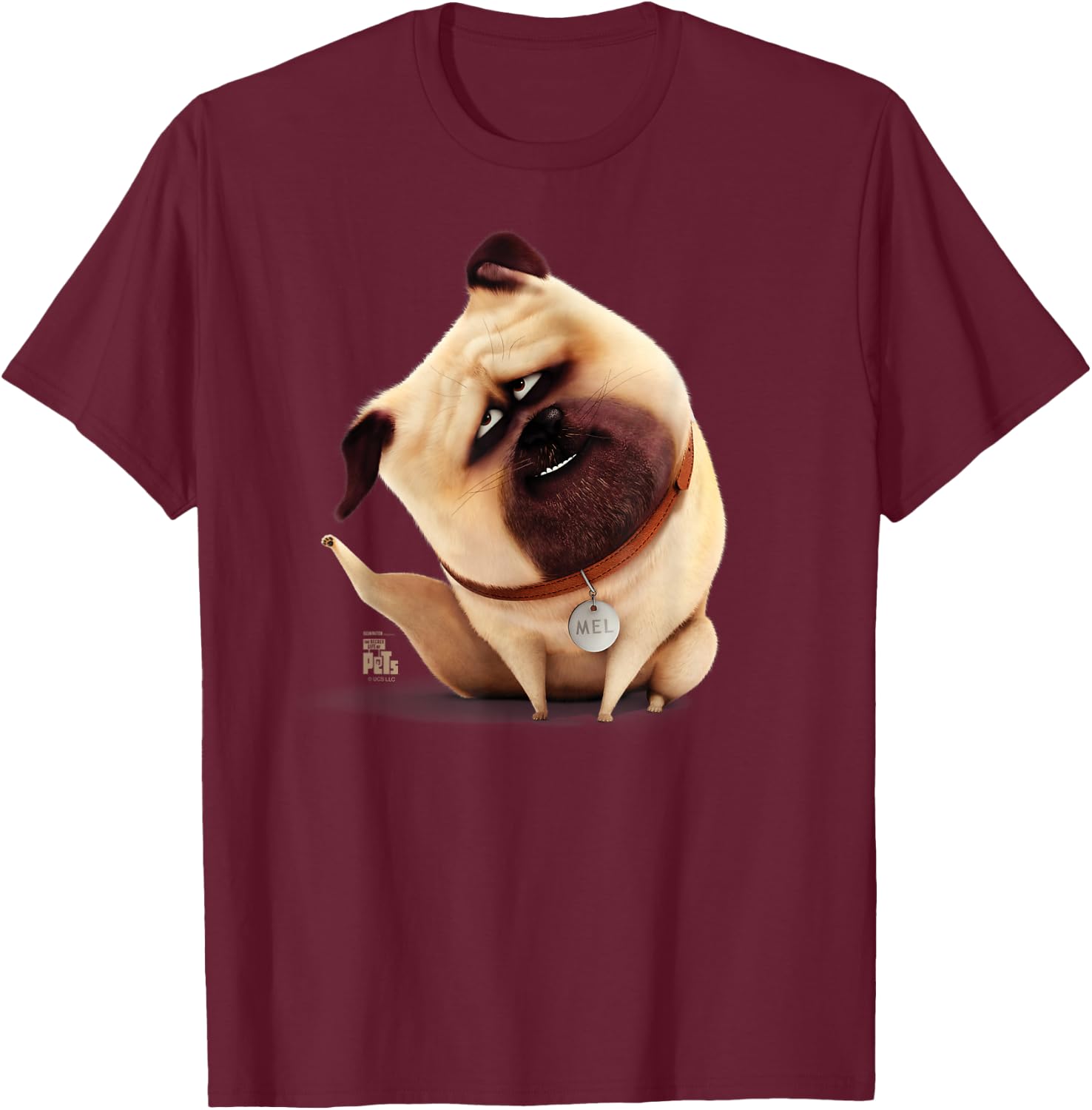 The Secret Life of Pets Mel T-Shirt - T-Shirt | Maroon