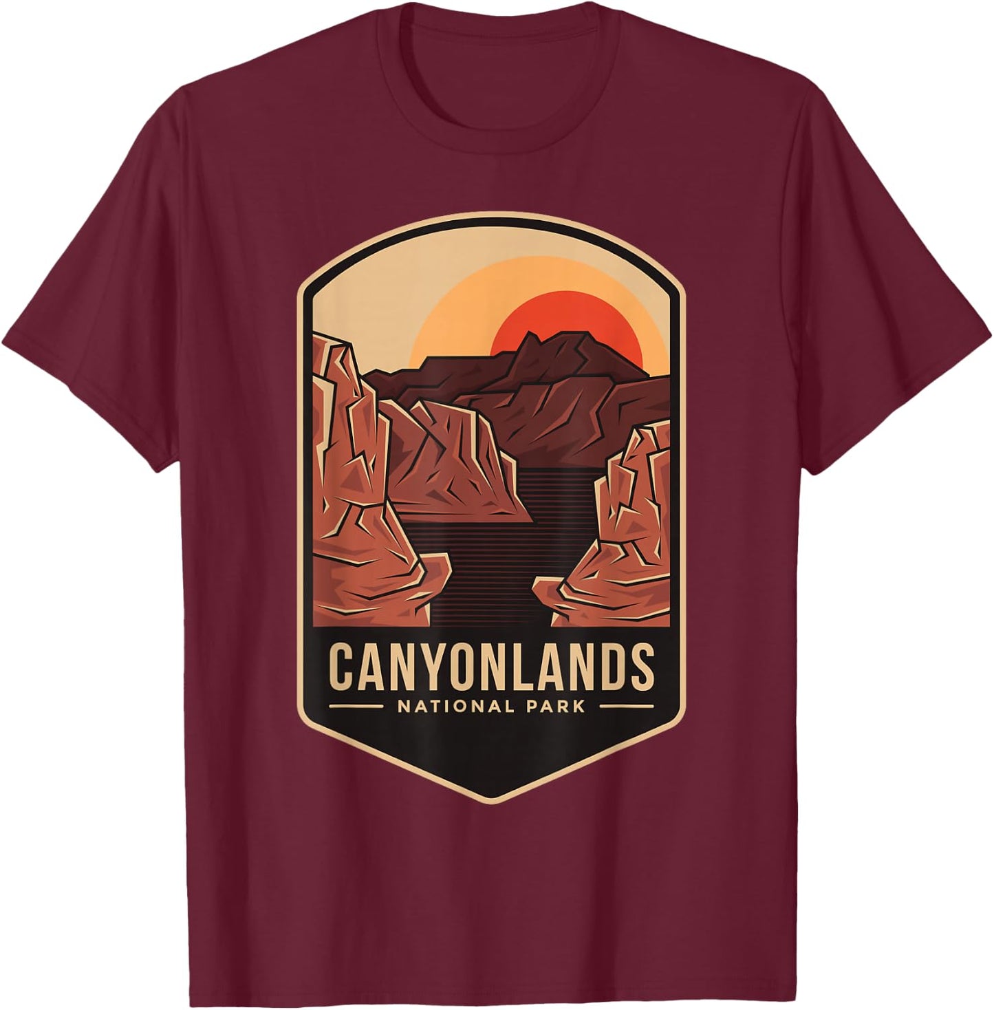 1964 Colorado Moab Utah Canyonlands National Park T-Shirt - T-Shirt | Maroon