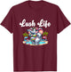 Lush Life - Sexy Elephant Thicc Body Pride Tropical Island T-Shirt - T-Shirt | Maroon