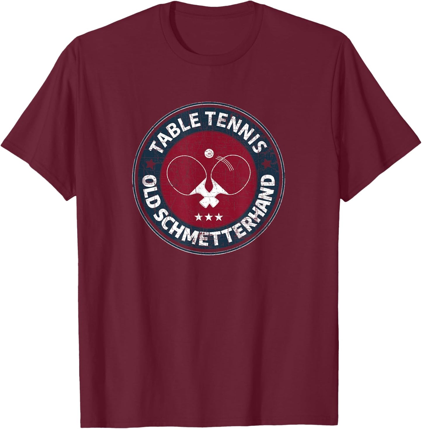 Table tennis old butterfly design for table tennis players T-Shirt - T-Shirt | Maroon