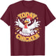 Childrens Today I wanna be a Chicken | Kids Chicken T-Shirt - T-Shirt | Maroon