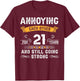Annoying Each Other For 21 Years 21st Wedding Anniversary T-Shirt - T-Shirt | Maroon