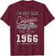1966 Classic Car 60th Birthday T-Shirt - T-Shirt | Maroon