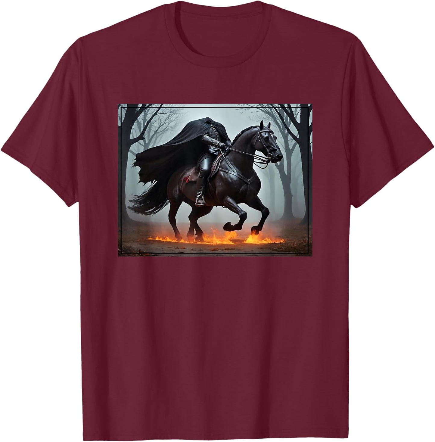 Headless Horseman of Sleepy Hollow T-Shirt - T-Shirt | Maroon