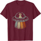 Retro Alien T-Shirt - T-Shirt | Maroon