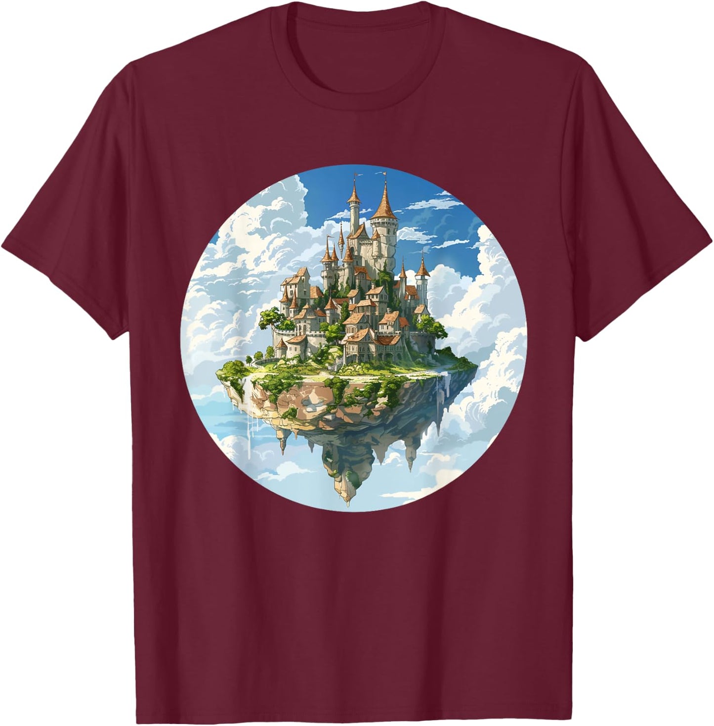 Nice Castle in the Sky Costume T-Shirt - T-Shirt | Maroon
