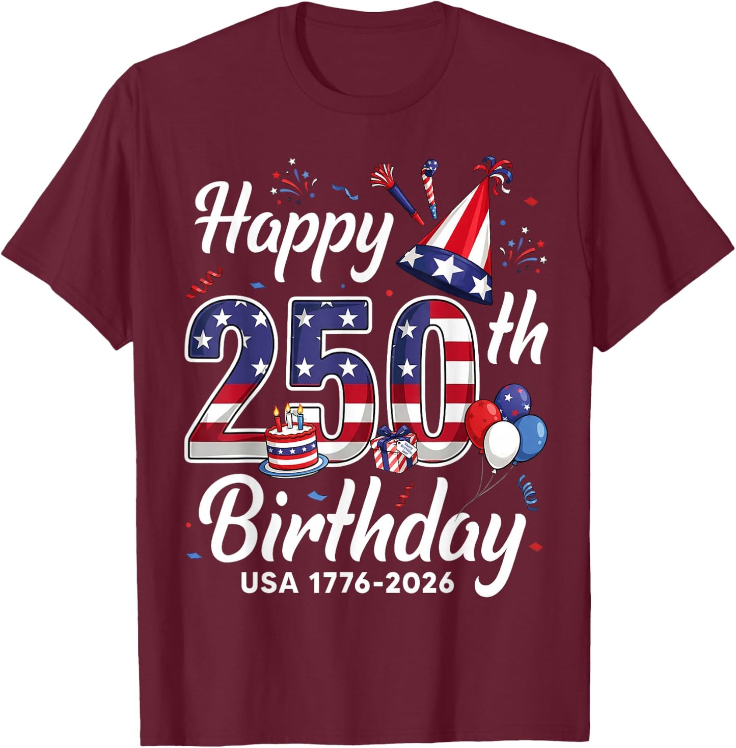 Birthday T-Shirt - T-Shirt | Maroon