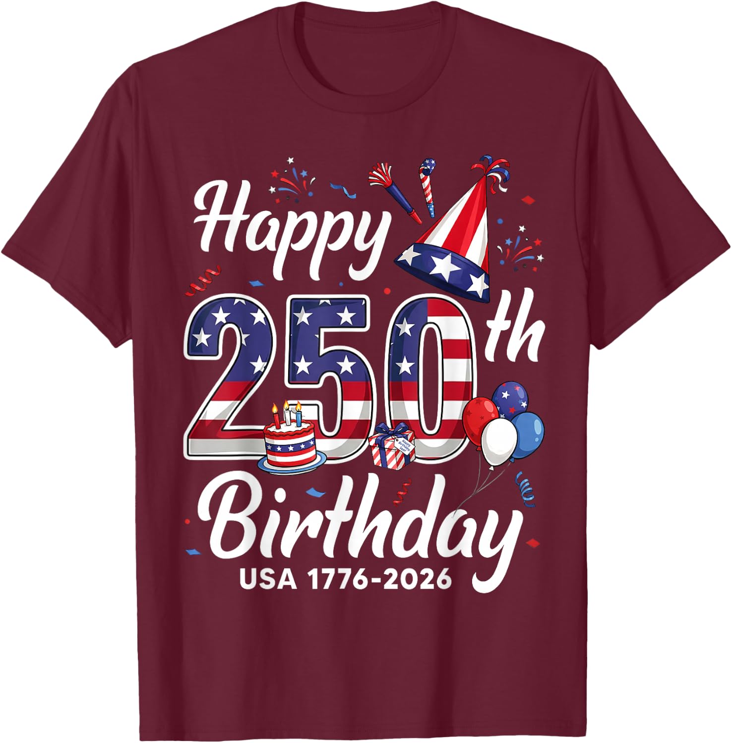 Birthday T-Shirt - T-Shirt | Maroon