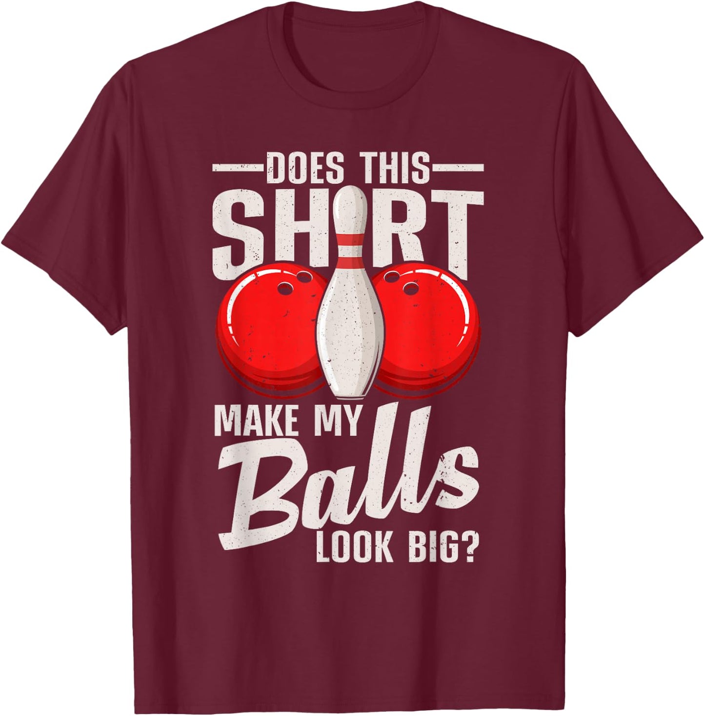 Cool Bowling Design Women Bowling Ball Sport Bowler T-Shirt - T-Shirt | Maroon