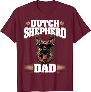 Dutch Shepherd Dog Breed Dutch Shepherd Dad Women Kids T-Shirt - T-Shirt | Maroon