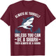 Cool Shark Art Women Megalodon Sharks Biology Ocean T-Shirt - T-Shirt | Maroon