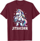 Funny Self Defense BJJ Shirt Cute Unicorn Jiu Jitsu T-Shirt - T-Shirt | Maroon