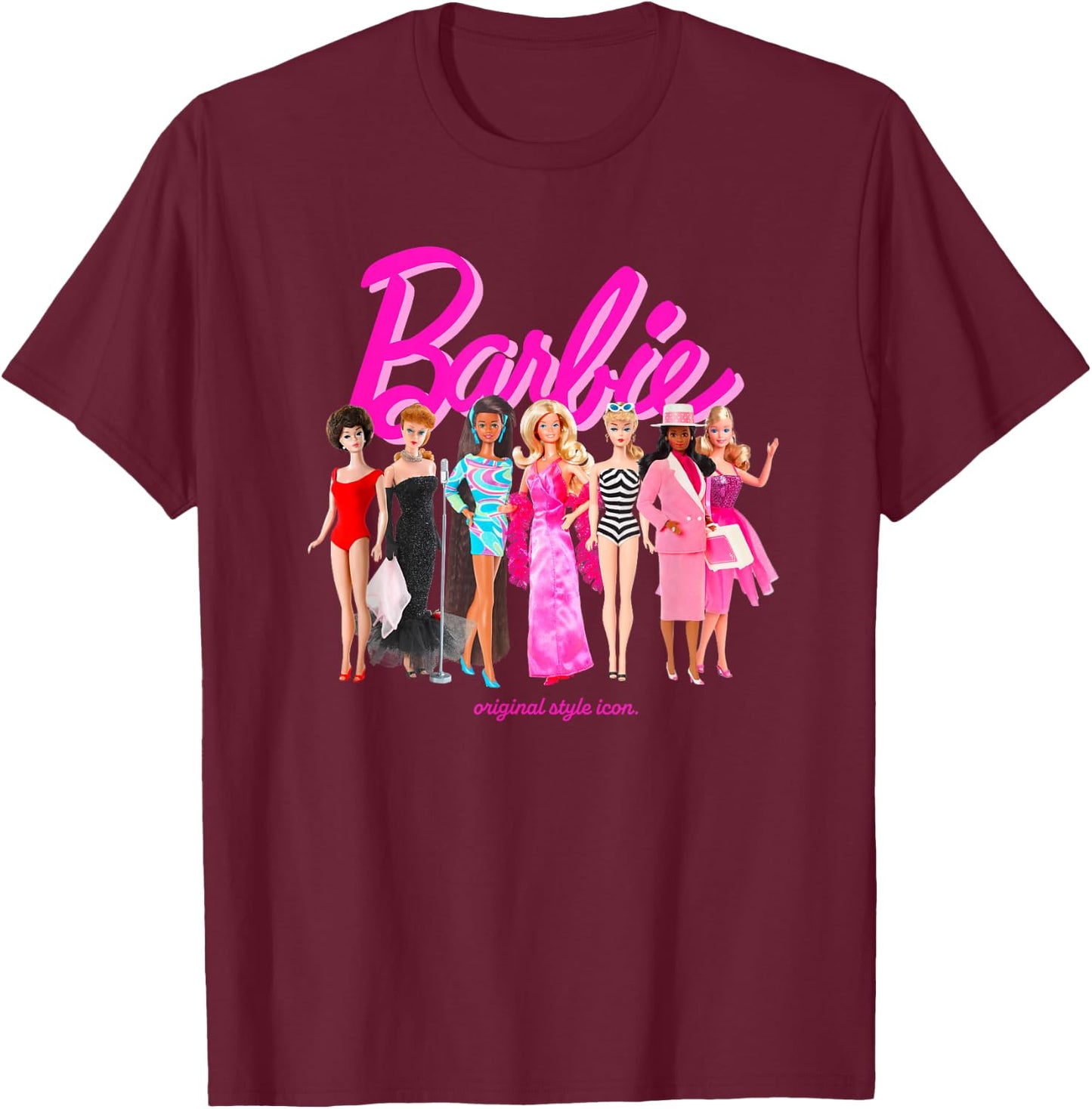 Barbie - Original Style Icon T-Shirt - T-Shirt | Maroon