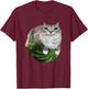 Watermelon Cat Silly Cat Meme T-Shirt - T-Shirt | Maroon