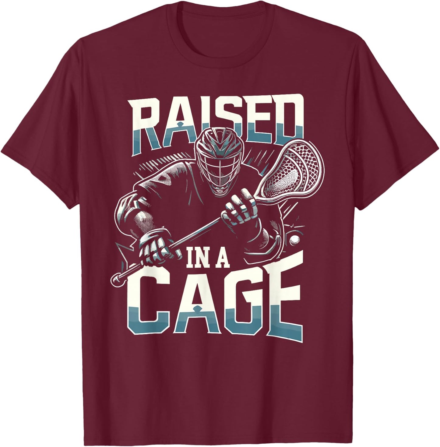 Lacrosse Player Lax Goalie Lacrosse Goalie T-Shirt - T-Shirt | Maroon