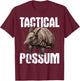 Funny Armadillo Animal Tactical Possum T-Shirt - T-Shirt | Maroon