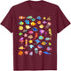 Types of fish ocean T-Shirt - T-Shirt | Maroon
