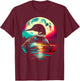 Colorful Loon Bird Spirit Animal Cool Illustration T-Shirt - T-Shirt | Maroon
