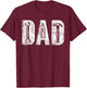 Mechanic Dad Classic Bold Font Father's Day Repairman Daddy T-Shirt - T-Shirt | Maroon