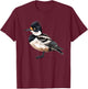 Hooded Merganser Vintage T-Shirt - T-Shirt | Maroon