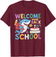 Welcome Back to School 2024-2025 Shark Funny Teacher T-Shirt - T-Shirt | Maroon
