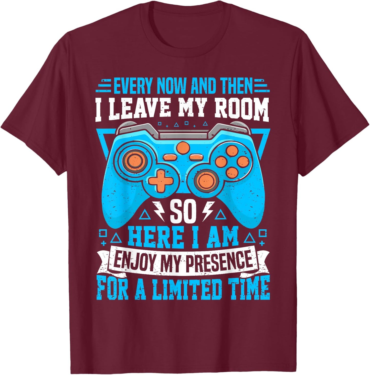 Funny Gamer Art Women Gaming Gamer Video Game T-Shirt - T-Shirt | Maroon