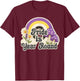 Retro Rainbow Pride is Year Round Daisies Nonbinary Colors T-Shirt - T-Shirt | Maroon